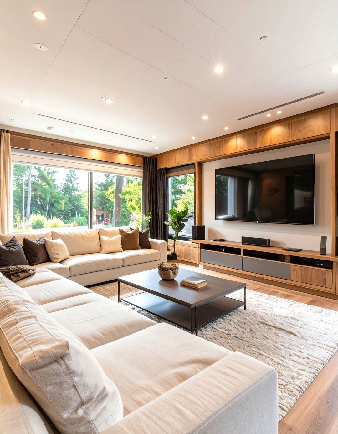 The Entertainment Focused Living Room - 30 mobile home living room ideas