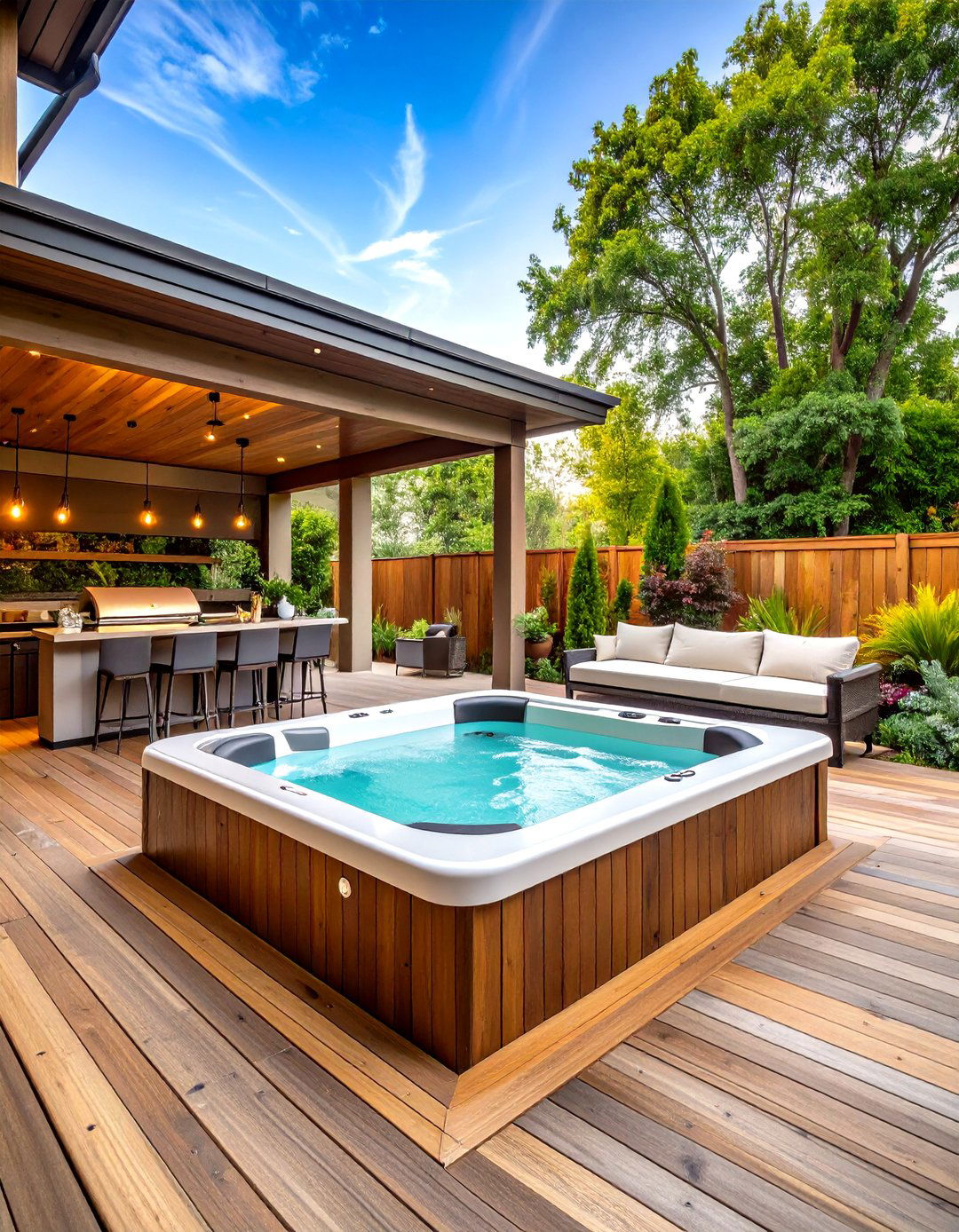 30 Hot Tub Deck Ideas for Your Private Backyard Oasis