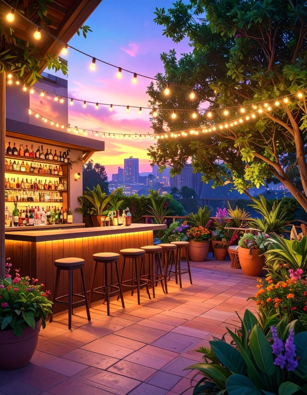 The Entertainment Ready Bar Patio - 30 apartment patio ideas