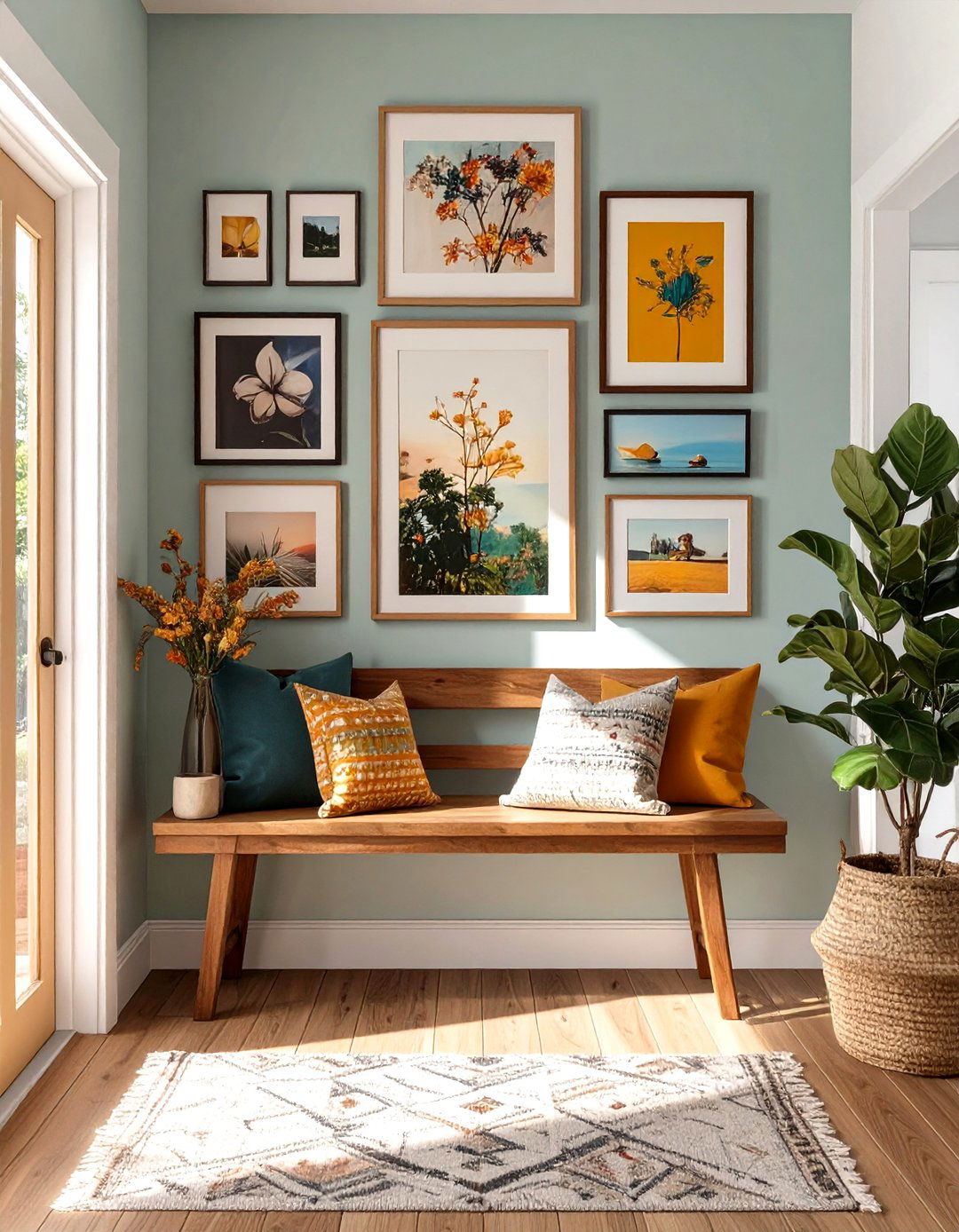 The Entryway Gallery Wall - 30 home entryway ideas