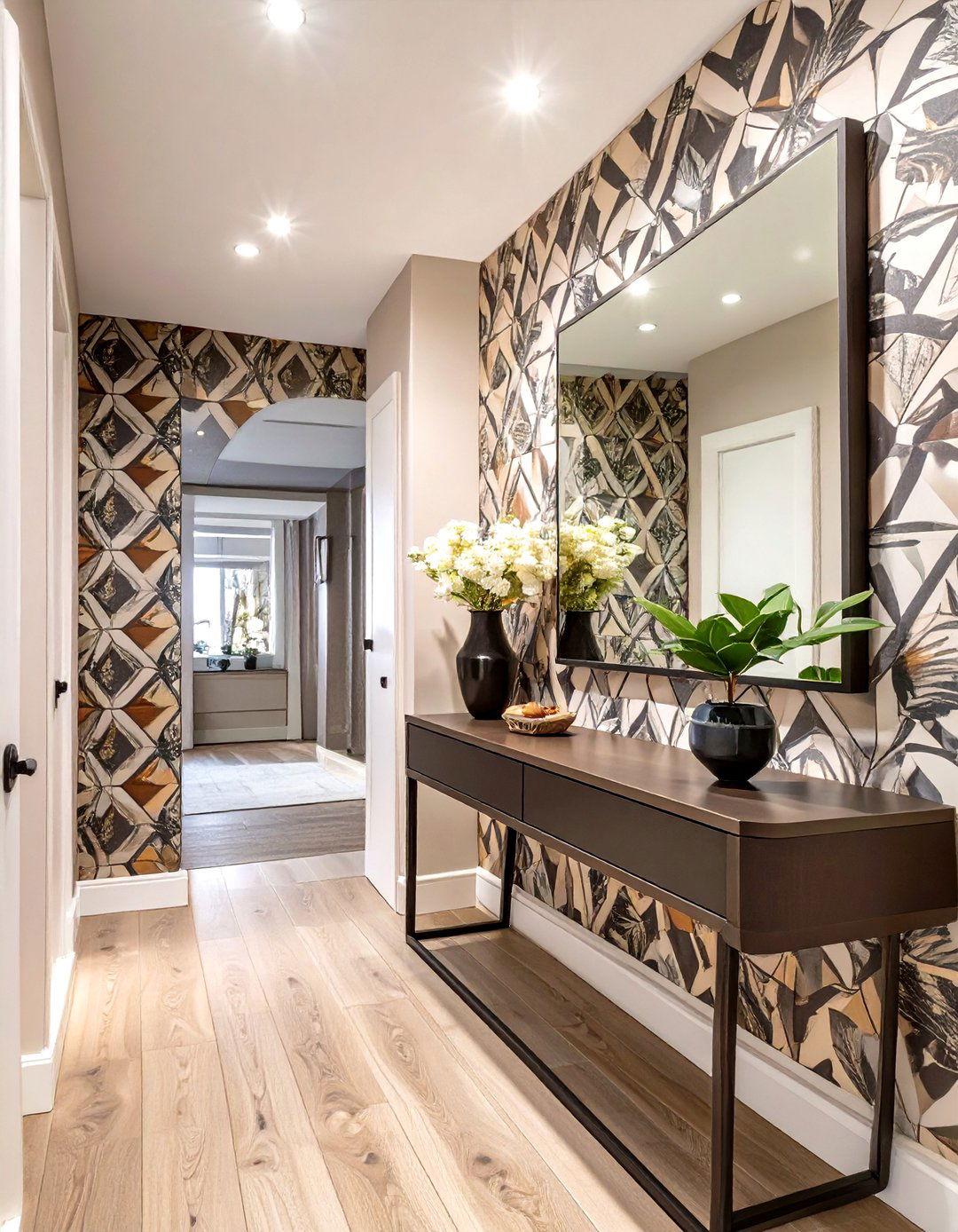 The Entryway Statement Wall - 30 manhattan home design ideas