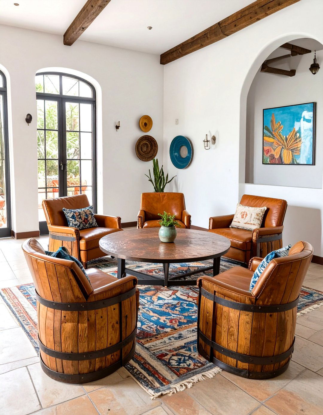 The Equipal Chair Seating Arrangement - 30 mexican interior design ideas