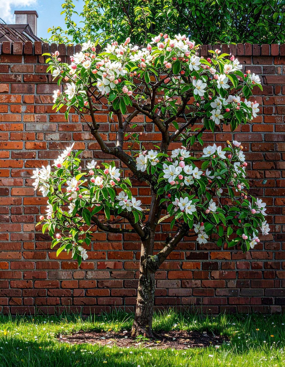 The Espaliered Fruit Tree Fence - 30 along fence simple backyard landscaping ideas