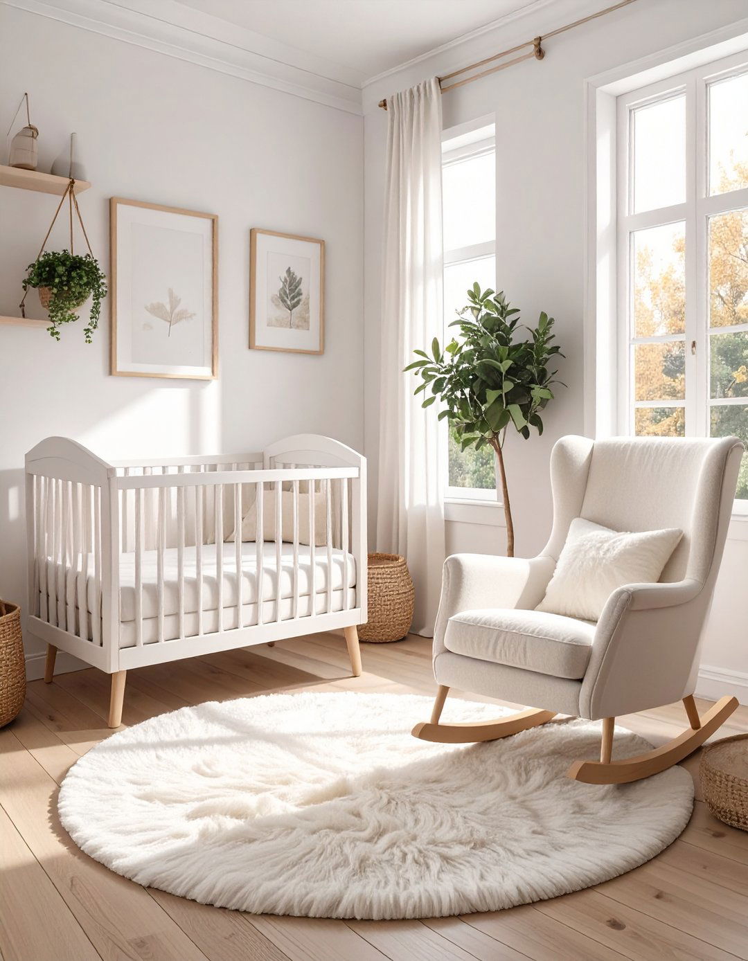 The Ethereal White Minimalist Nursery - 30 minimalist interior design ideas