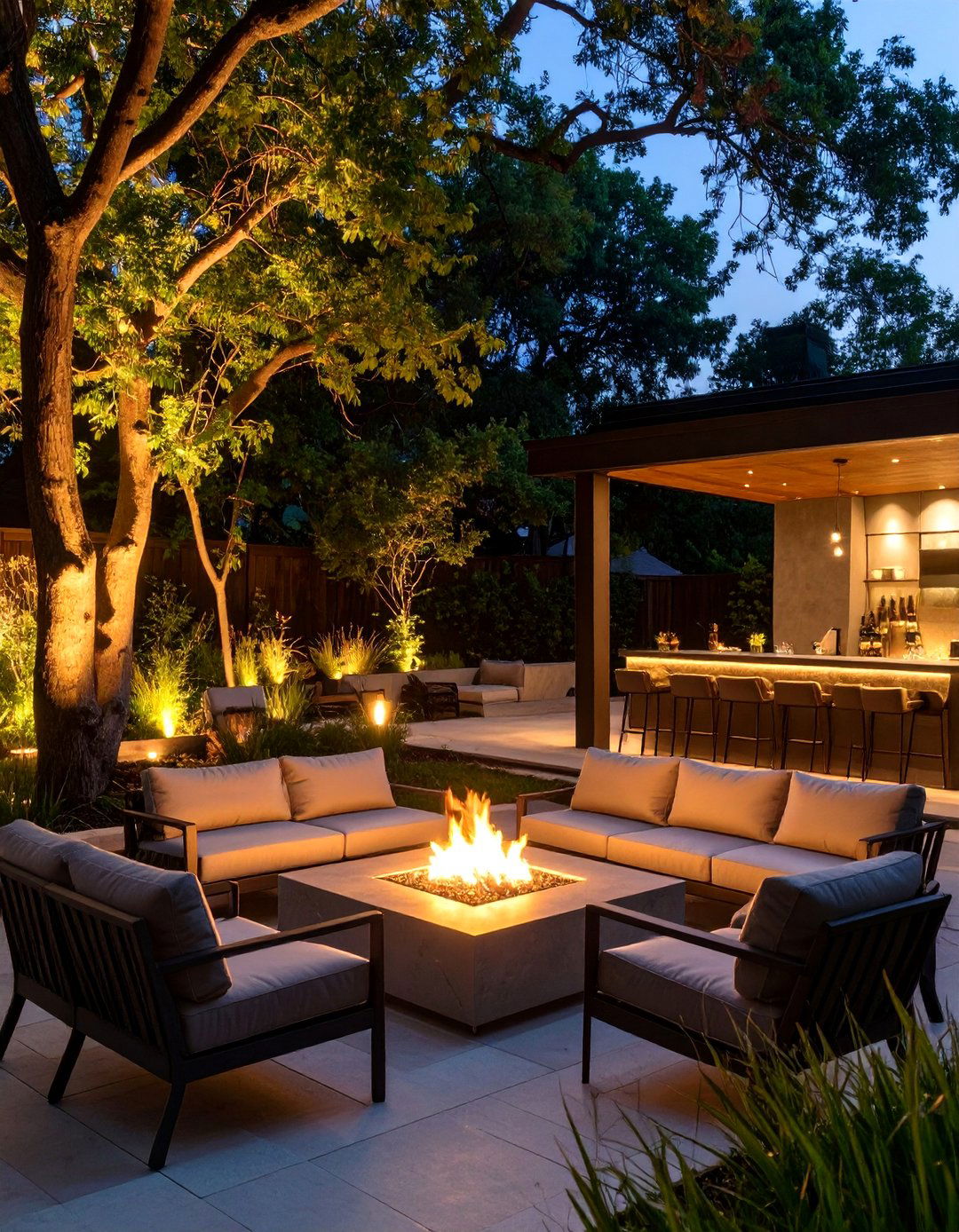 The Evening Entertainment Garden - 30 back yard garden ideas