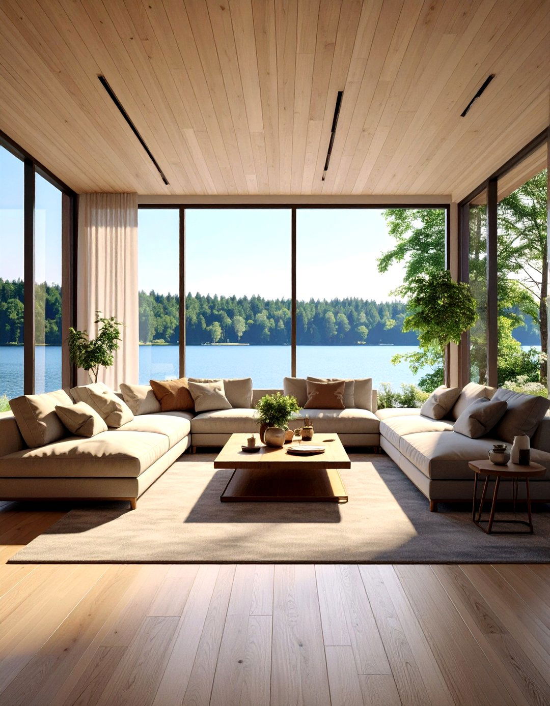 The Expansive Wall of Windows - 30 lake house decor ideas