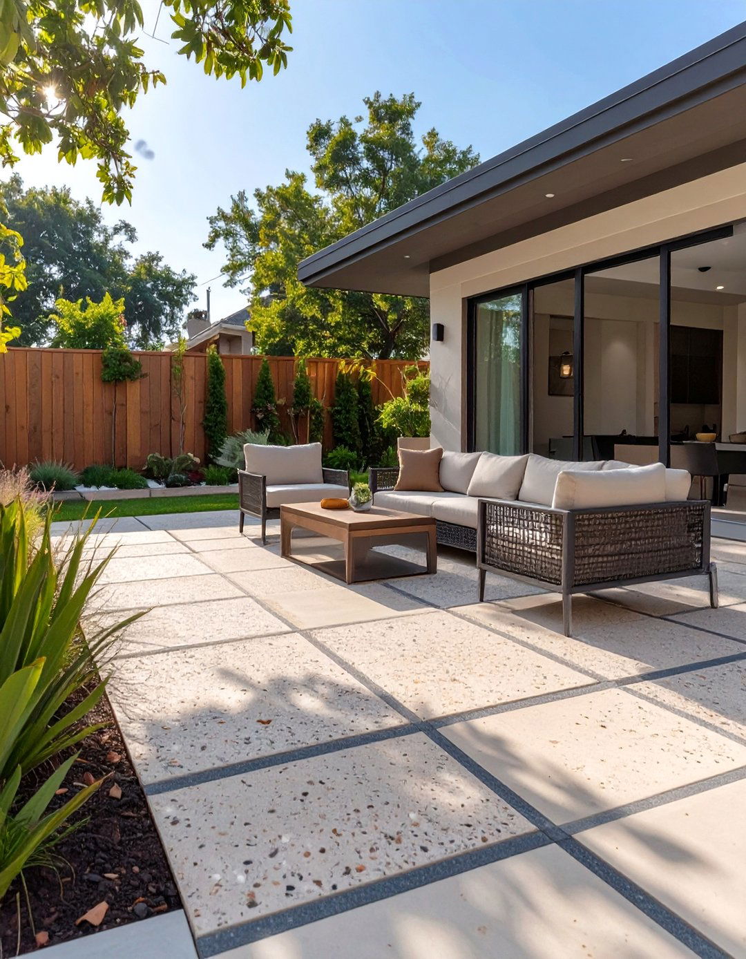 The Exposed Aggregate Paver Surface - 30 backyard pavers ideas