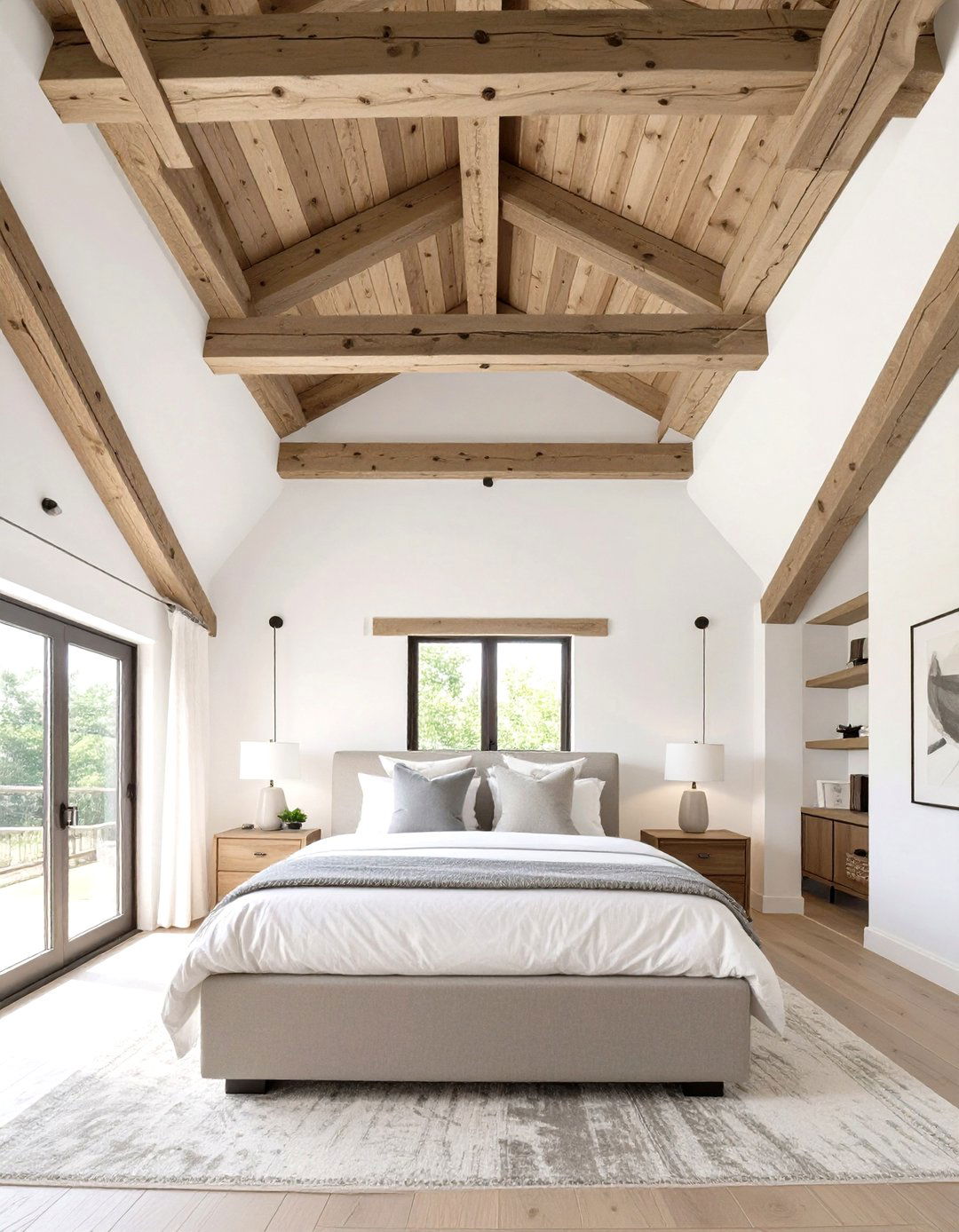 The Exposed Beam Bedroom - 30 country bedroom ideas