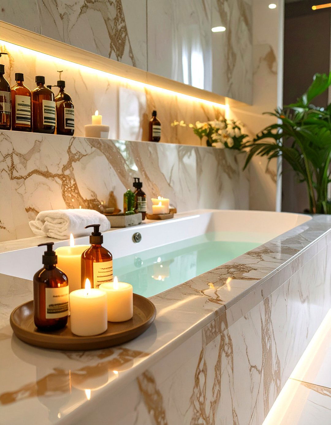 The Extra Wide Bathtub Niche - 30 bathroom niche ideas