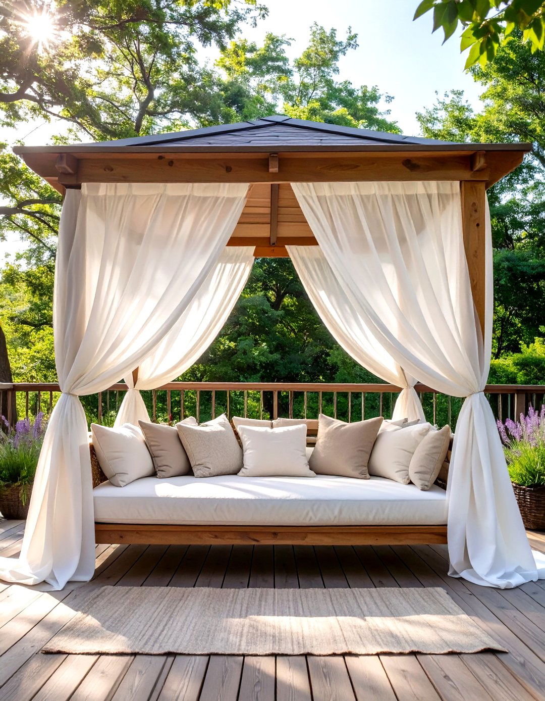 The Fabric Canopy Gazebo Lounge - 30 gazebo on deck ideas