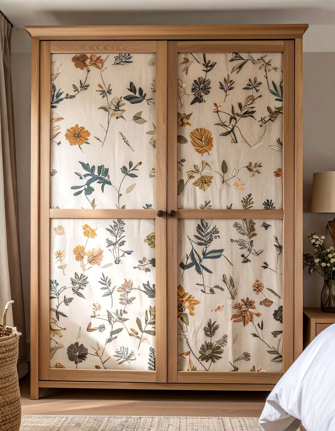 The Fabric Fronted Wardrobe for a Softer Look - 30 bedroom wardrobe design ideas