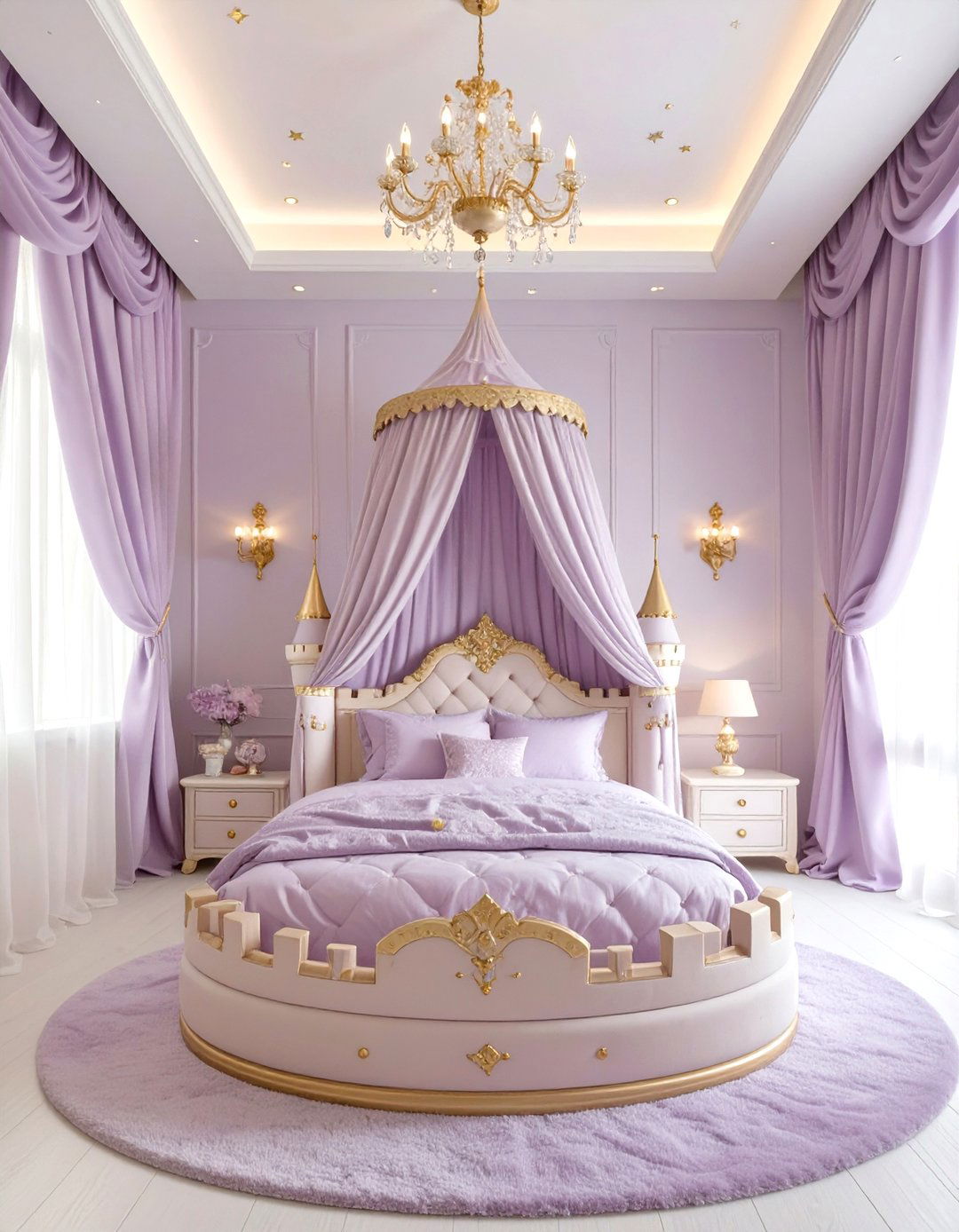 The Fairytale Princess Castle Room - 30 kids room decor ideas