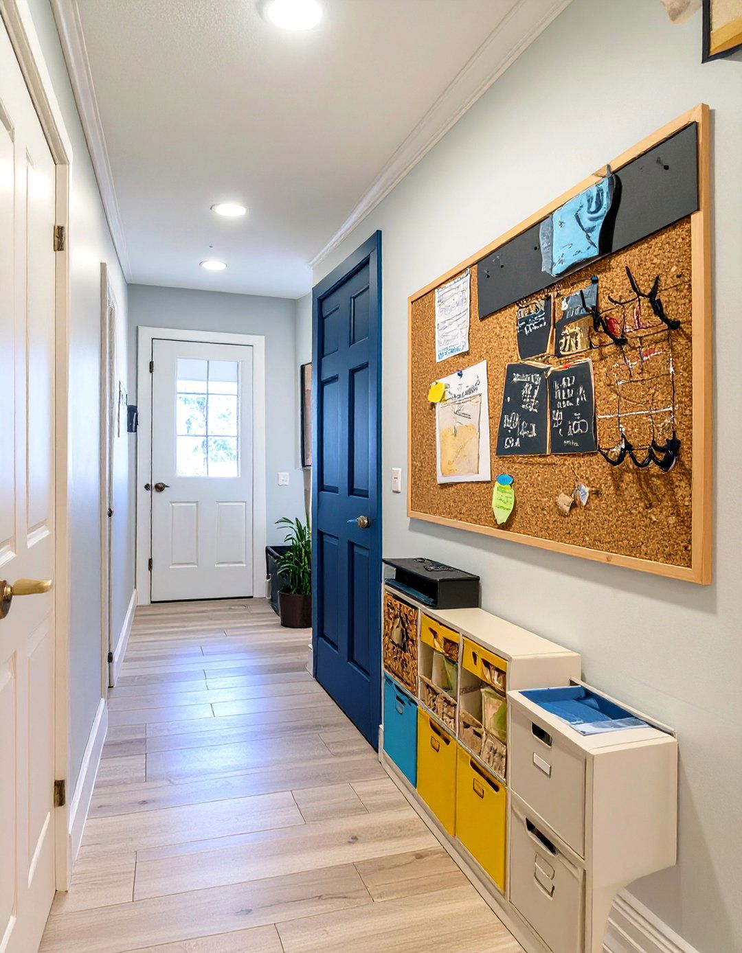 The Family Command Center - 30 hallway storage ideas