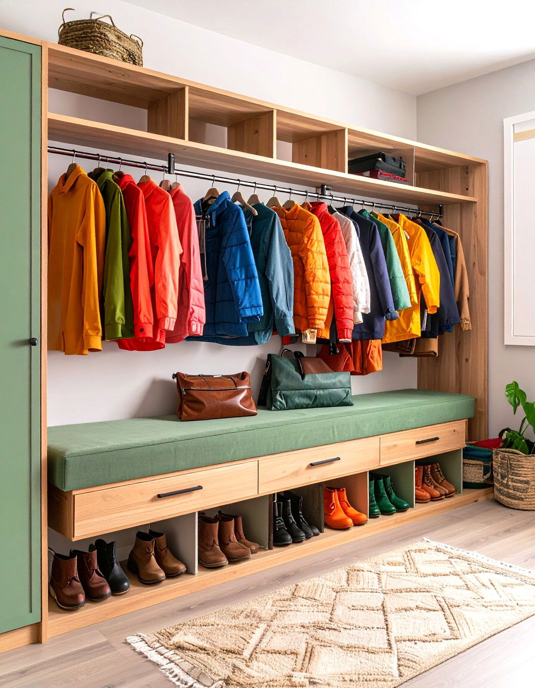 The Family Command Center Hallway Closet - 30 hallway closet ideas