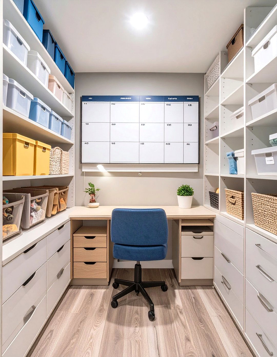 The Family Command Center - 30 closet office ideas