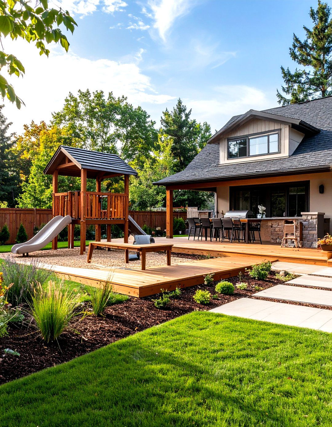 The Family Friendly Activity Zone - 30 landscape design and installation ideas