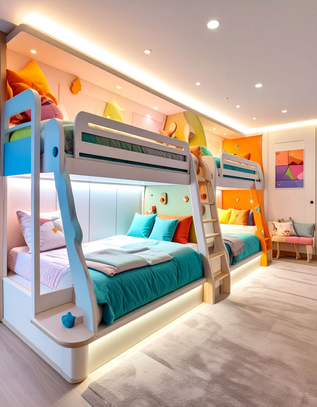 The Family Friendly Bunk Bed Nook - 30 home theater seating ideas
