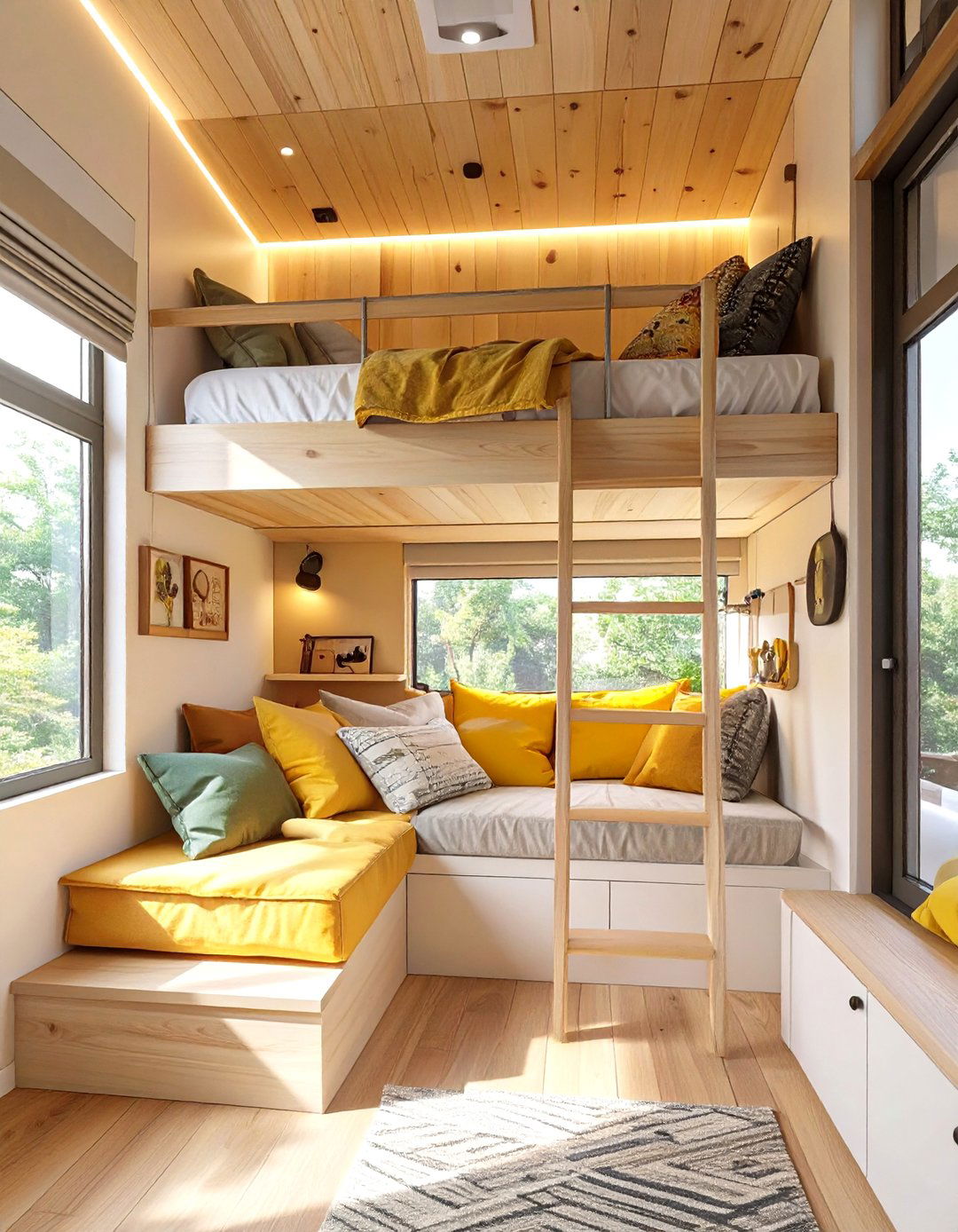 The Family Friendly Bunkhouse Tiny Home - 30 modern tiny house design ideas