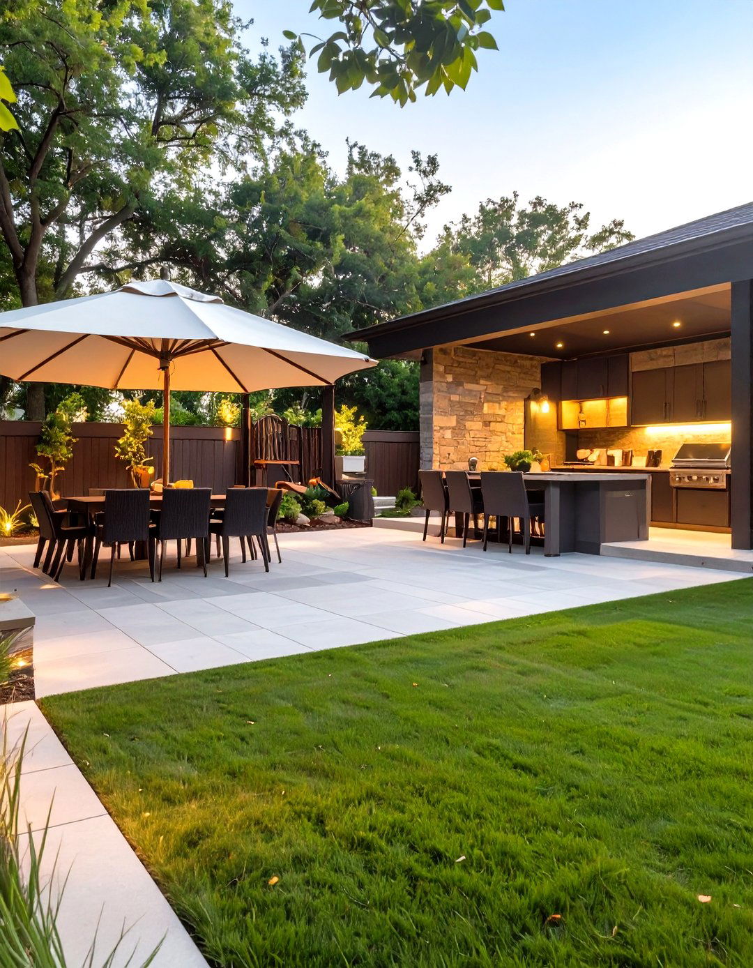 The Family Friendly Entertainment Zone - 30 custom landscape design ideas