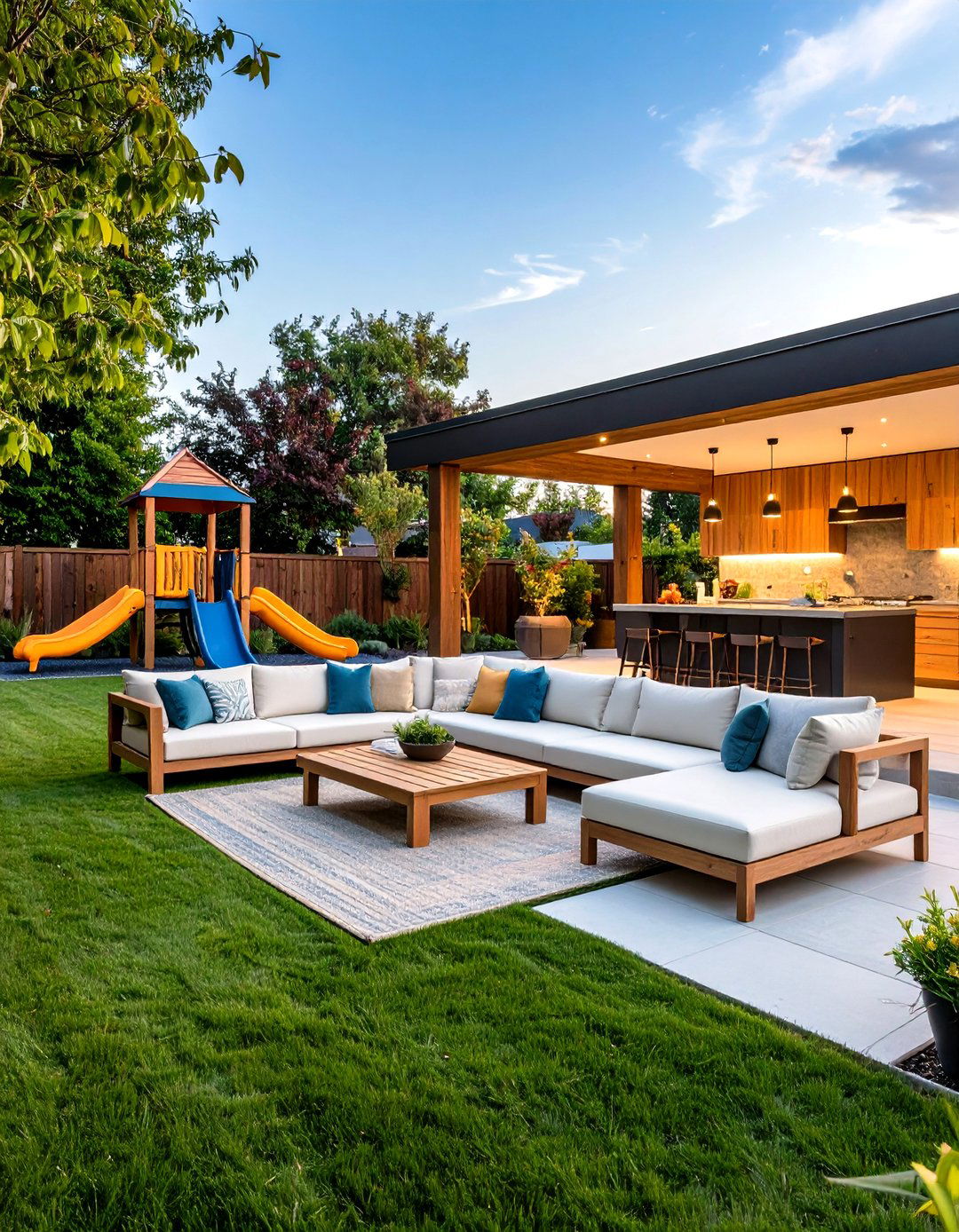The Family Friendly Entertainment Zone - 30 landscaping backyard ideas