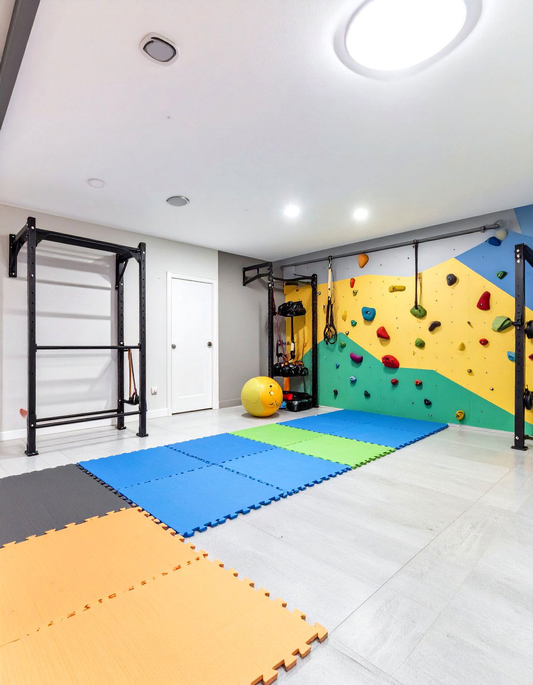 The Family Friendly Fitness Garage Gym - 30 garage home gym ideas