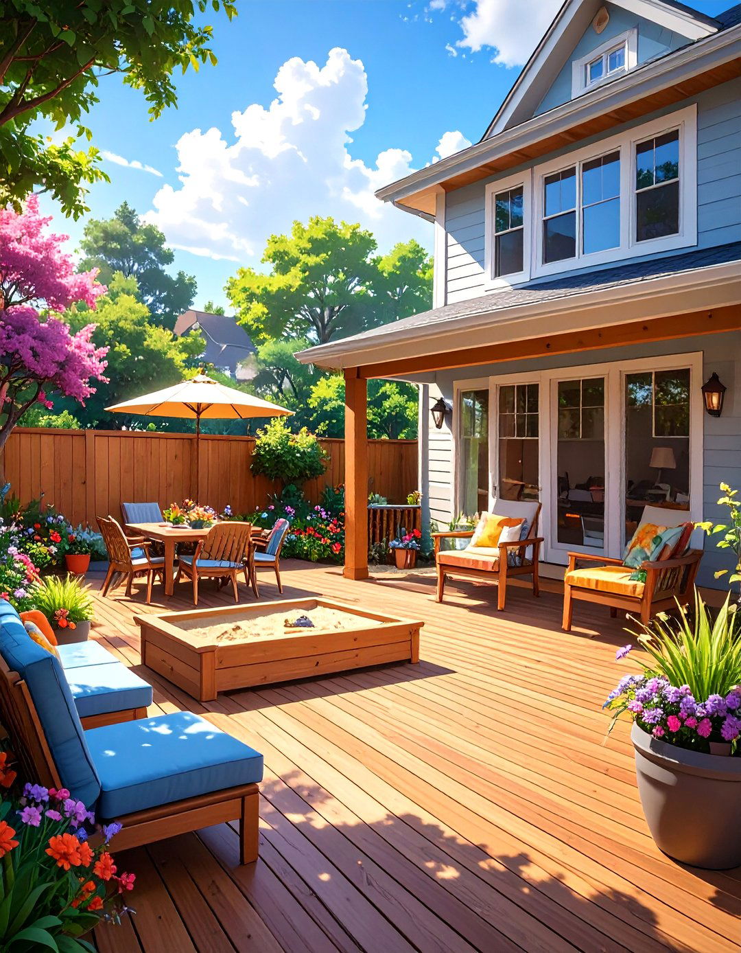 The Family Friendly Fun Zone Deck - 30 back deck ideas