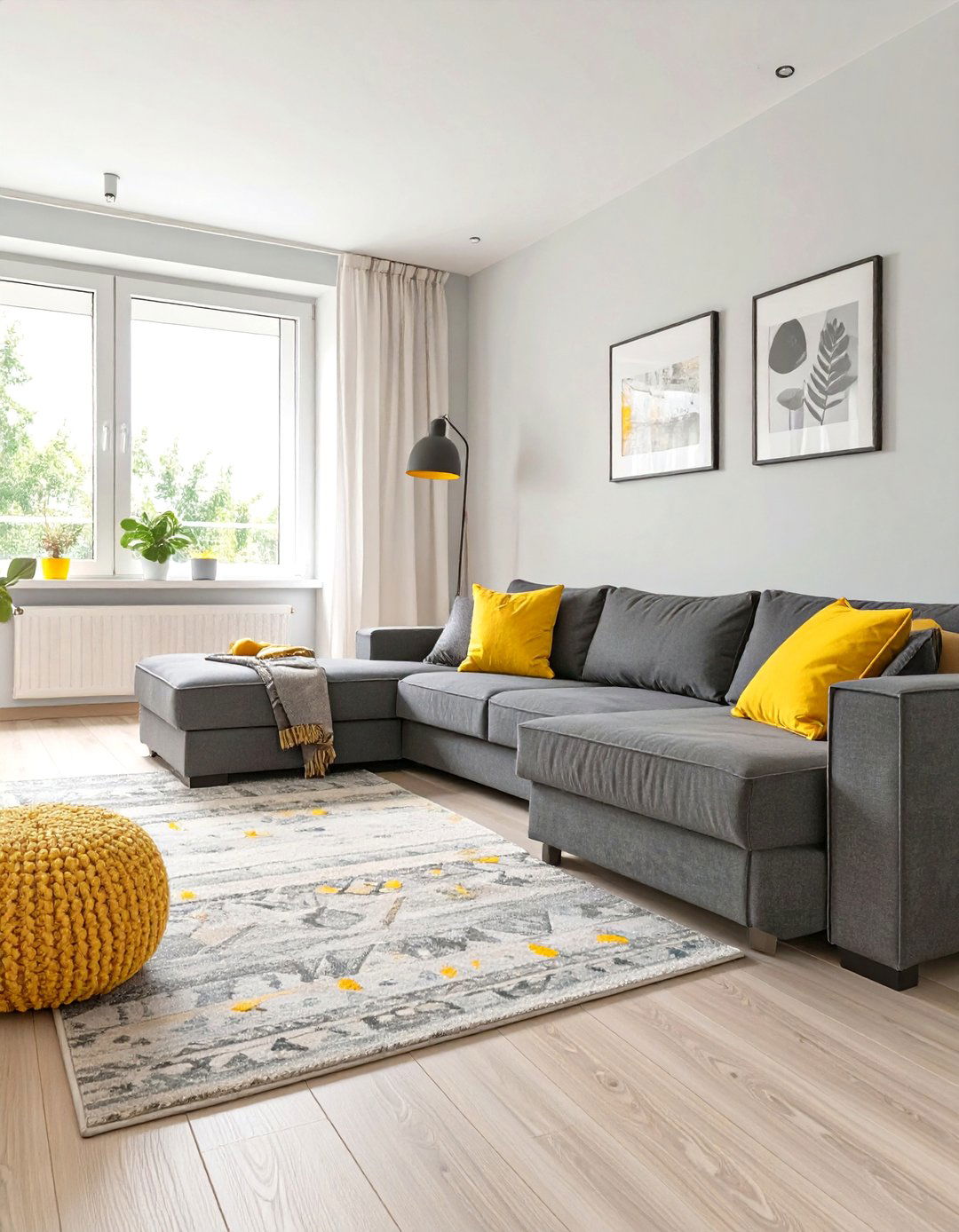 The Family Friendly Functional Living Room - 30 dark gray couch living room ideas