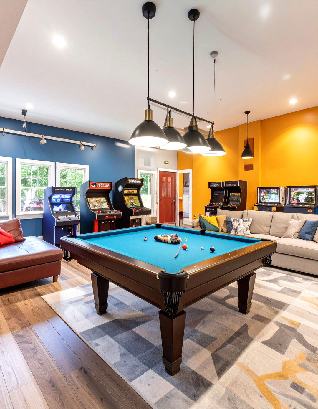 The Family Friendly Game Room - 30 garage room ideas