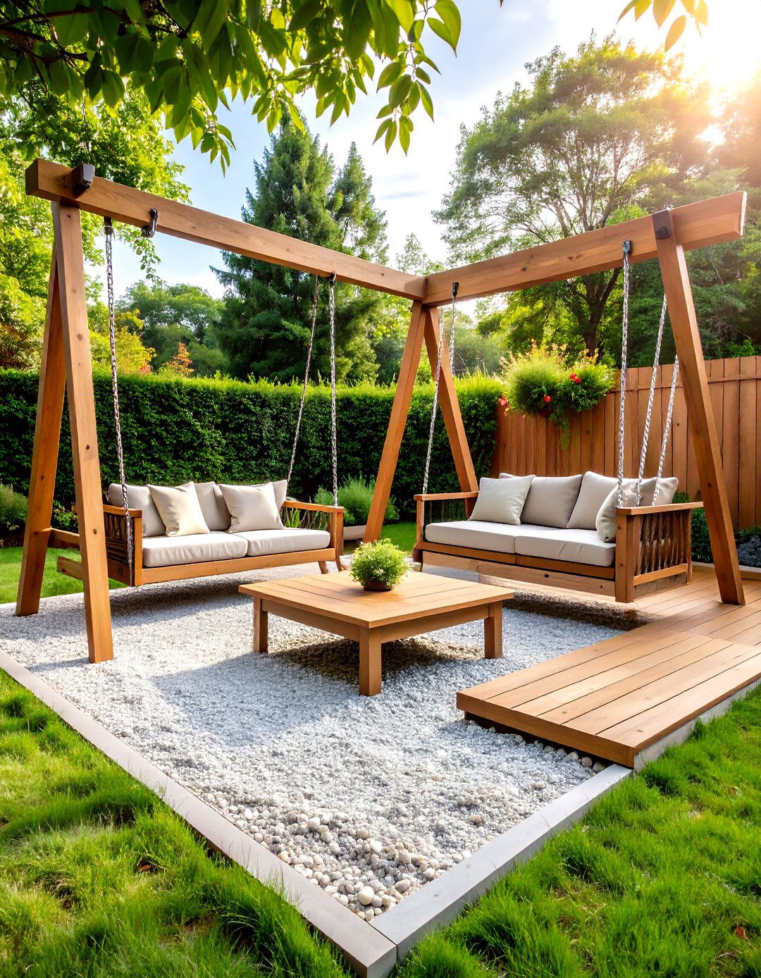 The Family Friendly Gravel Play Zone - 30 gravel backyard ideas