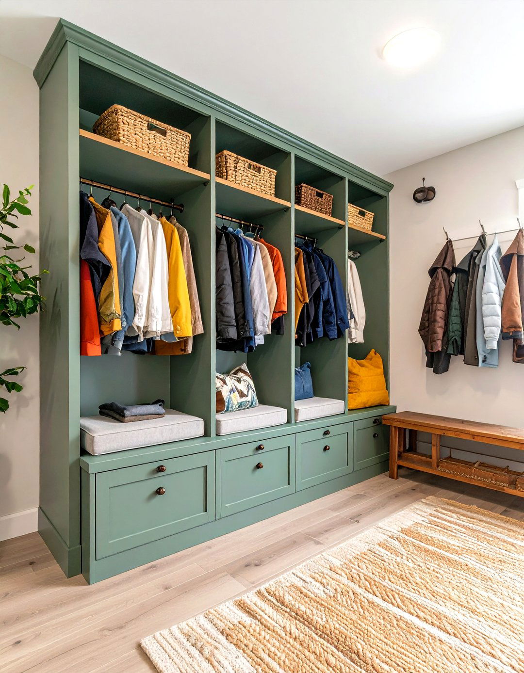 The Family Friendly Mudroom Entryway Closet - 30 entryway closet ideas