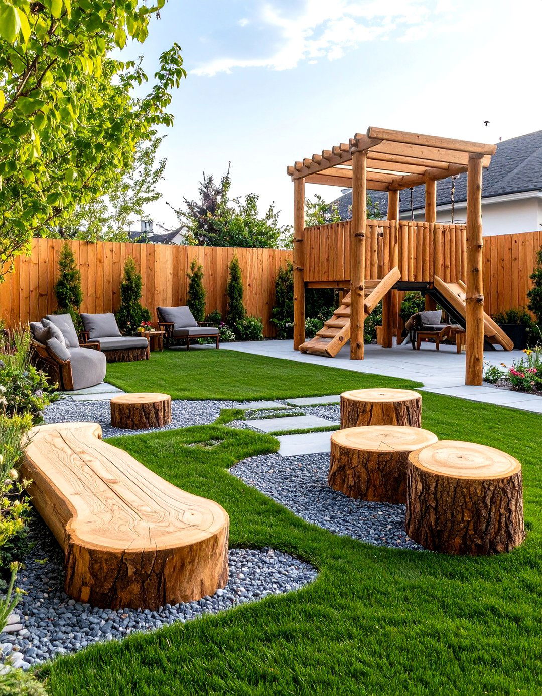 The Family Friendly Play Garden - 30 garden landscape ideas