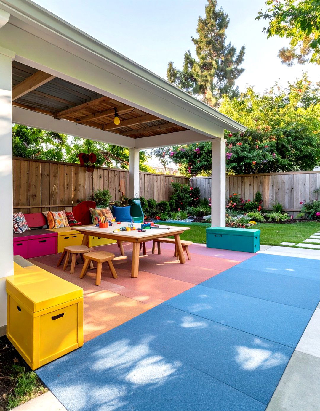 The Family Friendly Play Zone - 30 covered patio extension ideas