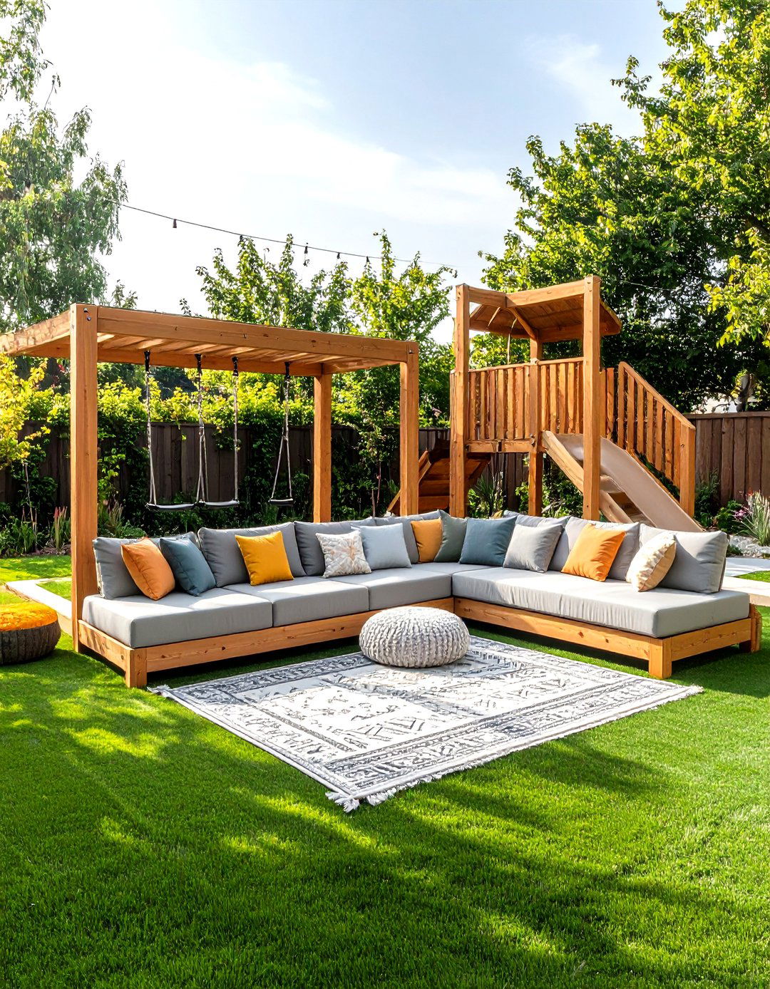 The Family Friendly Play Zone - 30 how to design outdoor living spaces ideas