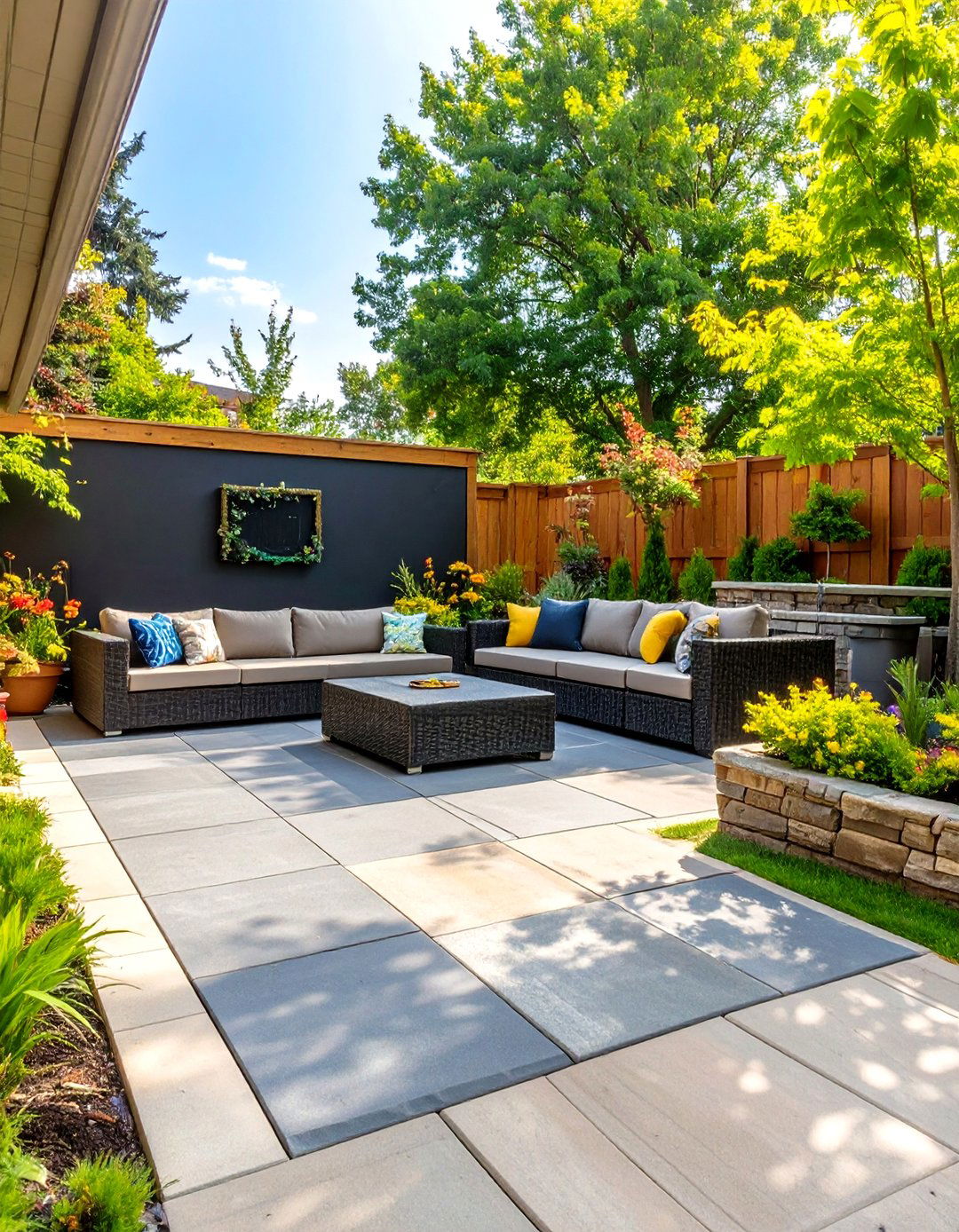 The Family Friendly Play Zone Patio - 30 backyard patio designs