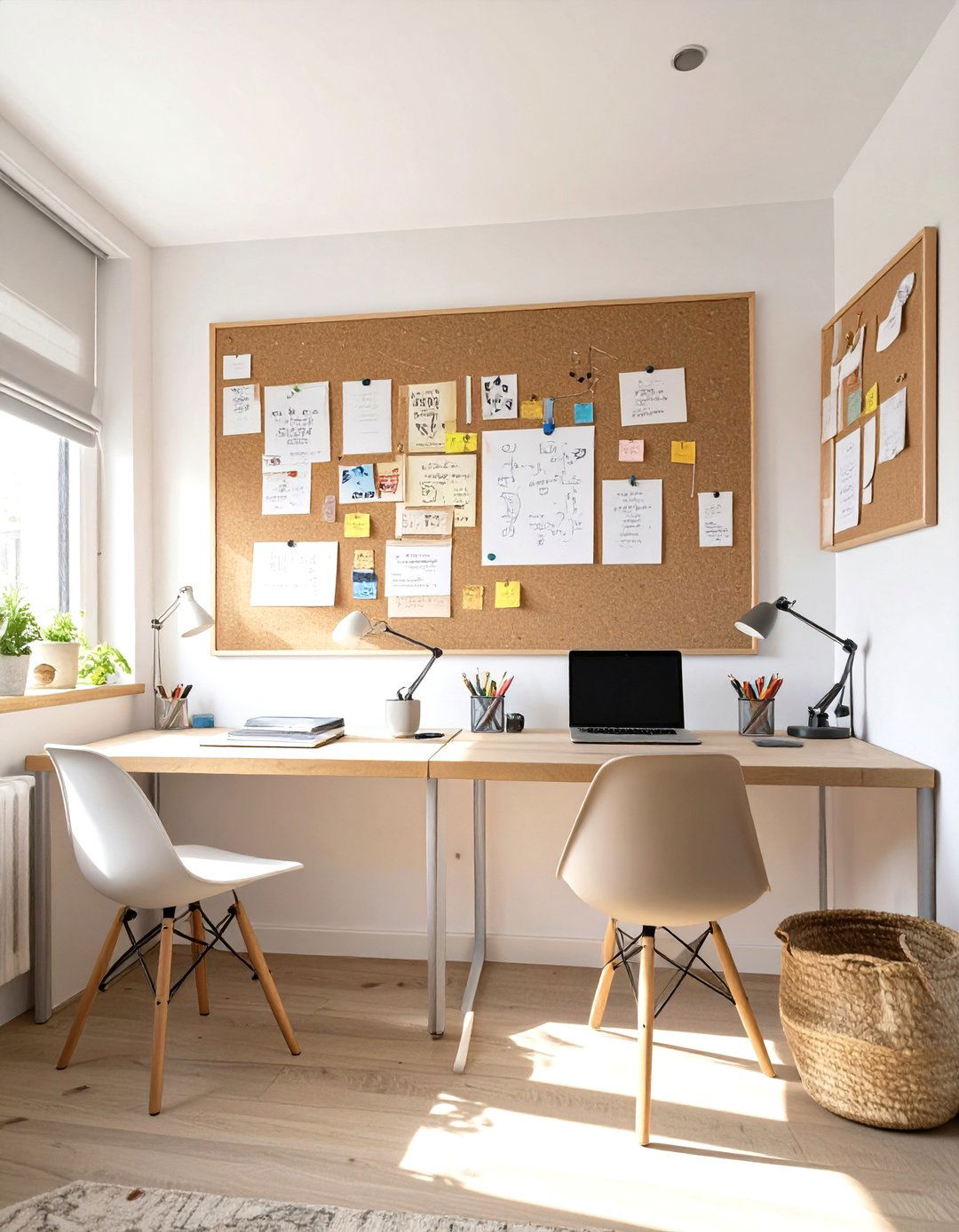The Family Friendly Shared Home Office - 30 home office inspo ideas