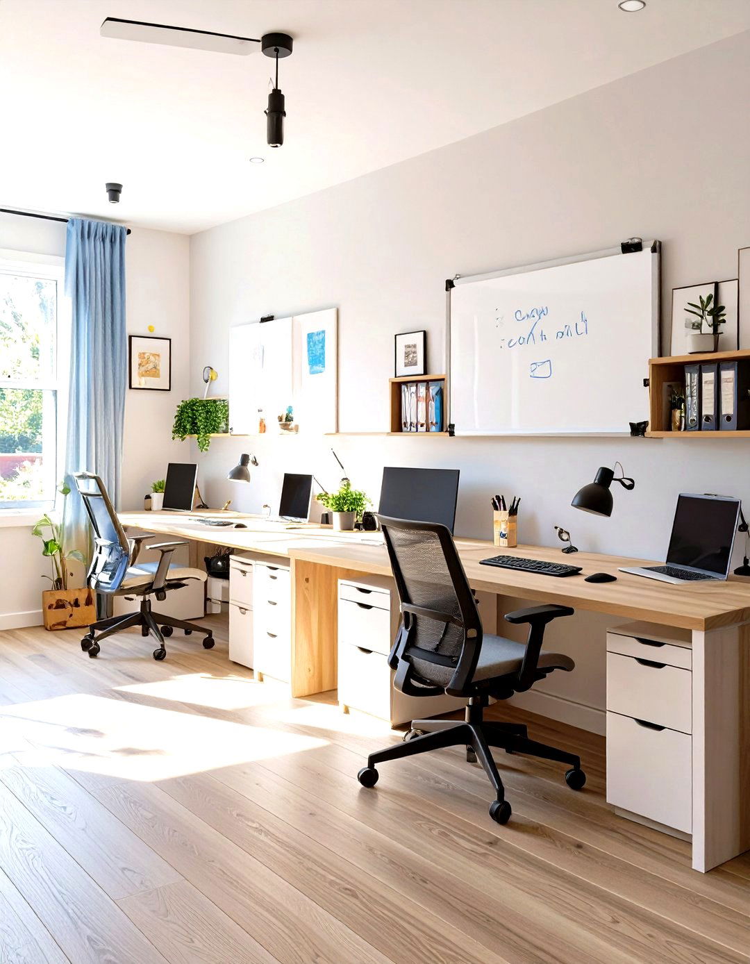 The Family Friendly Shared Home Office - 30 home office furniture ideas
