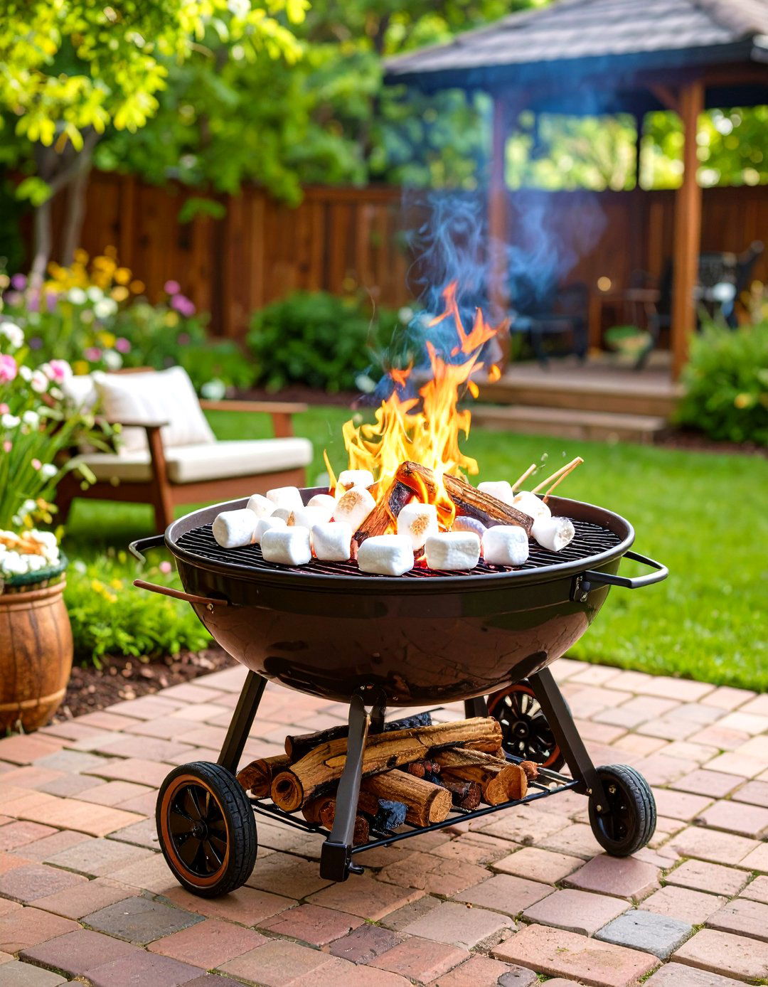 The Family Friendly Smores Station - 30 fire pit backyard ideas