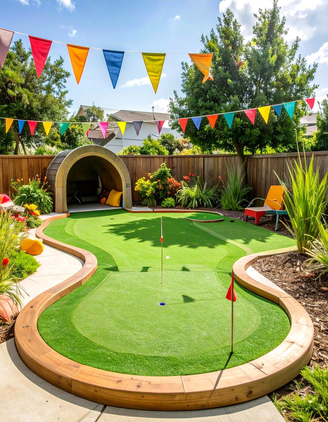 The Family Fun Zone Putting Green - 30 backyard putting green ideas