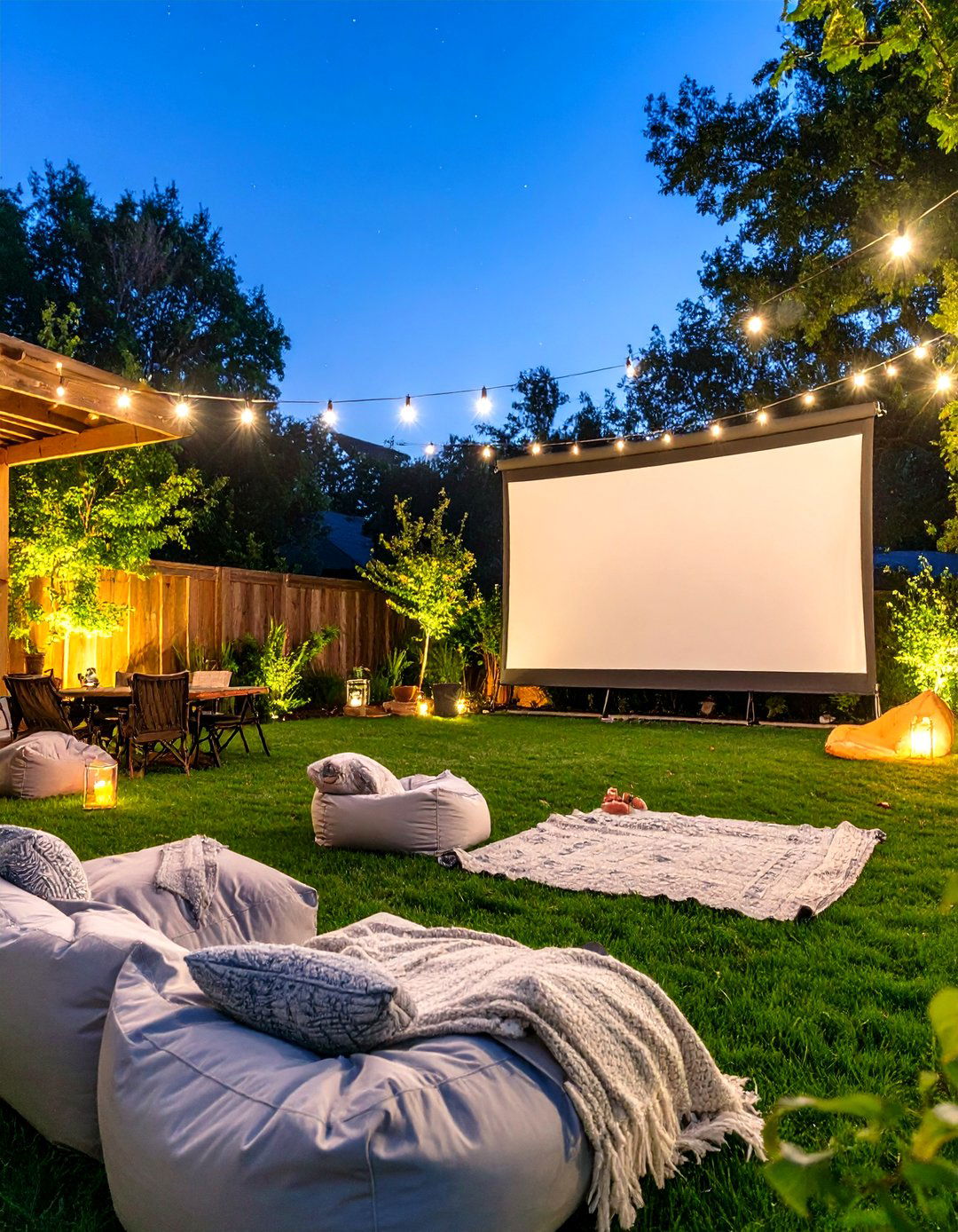 The Family Movie Night Setup - 30 backyard seating ideas