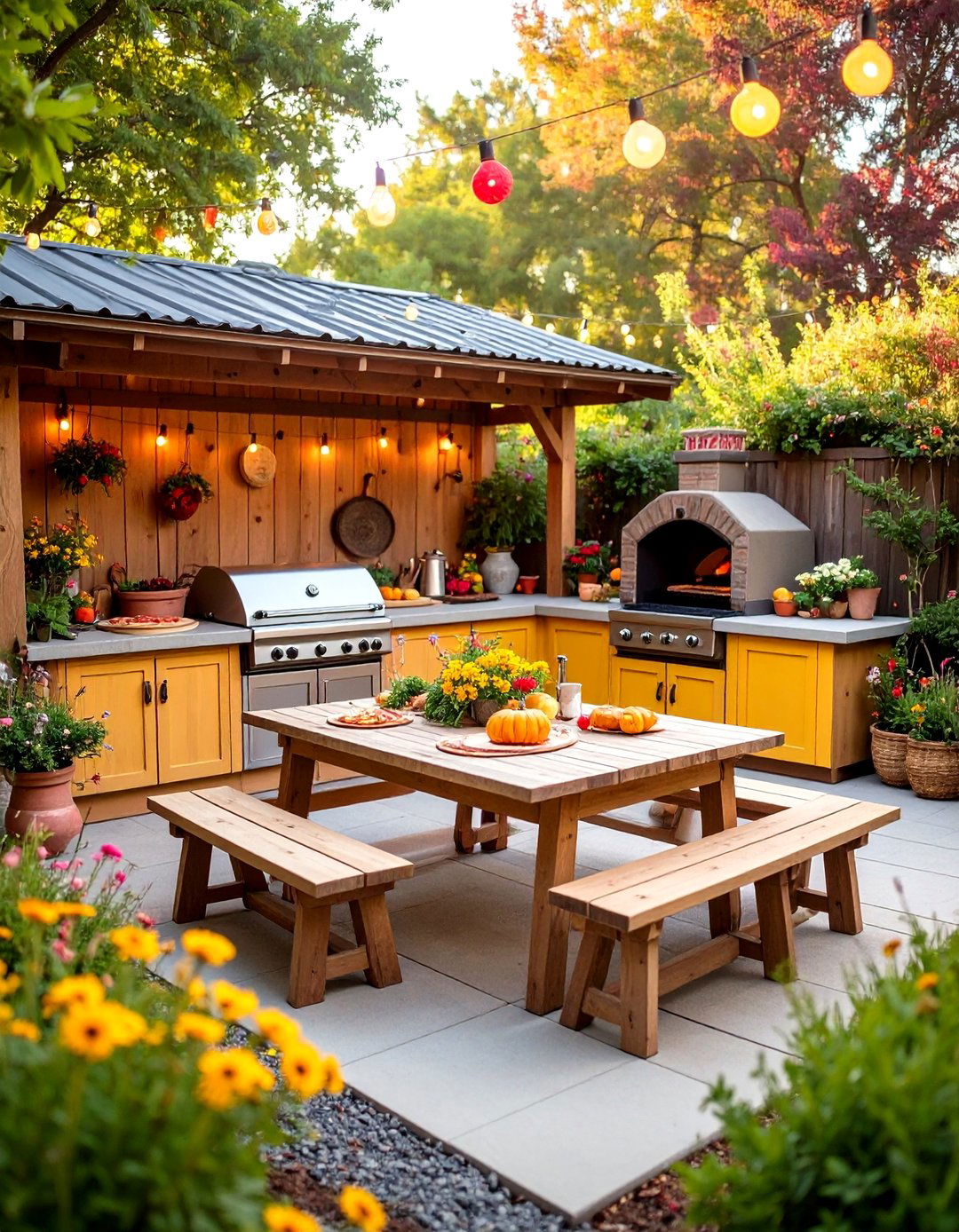 The Family Pizza Party Kitchen - 30 backyard kitchen ideas