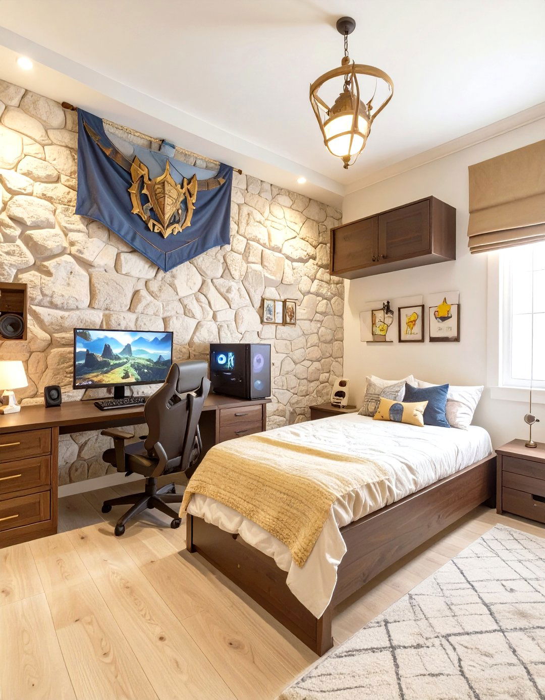 The Fantasy Kingdom Bedroom - 30 boys gaming bedroom ideas