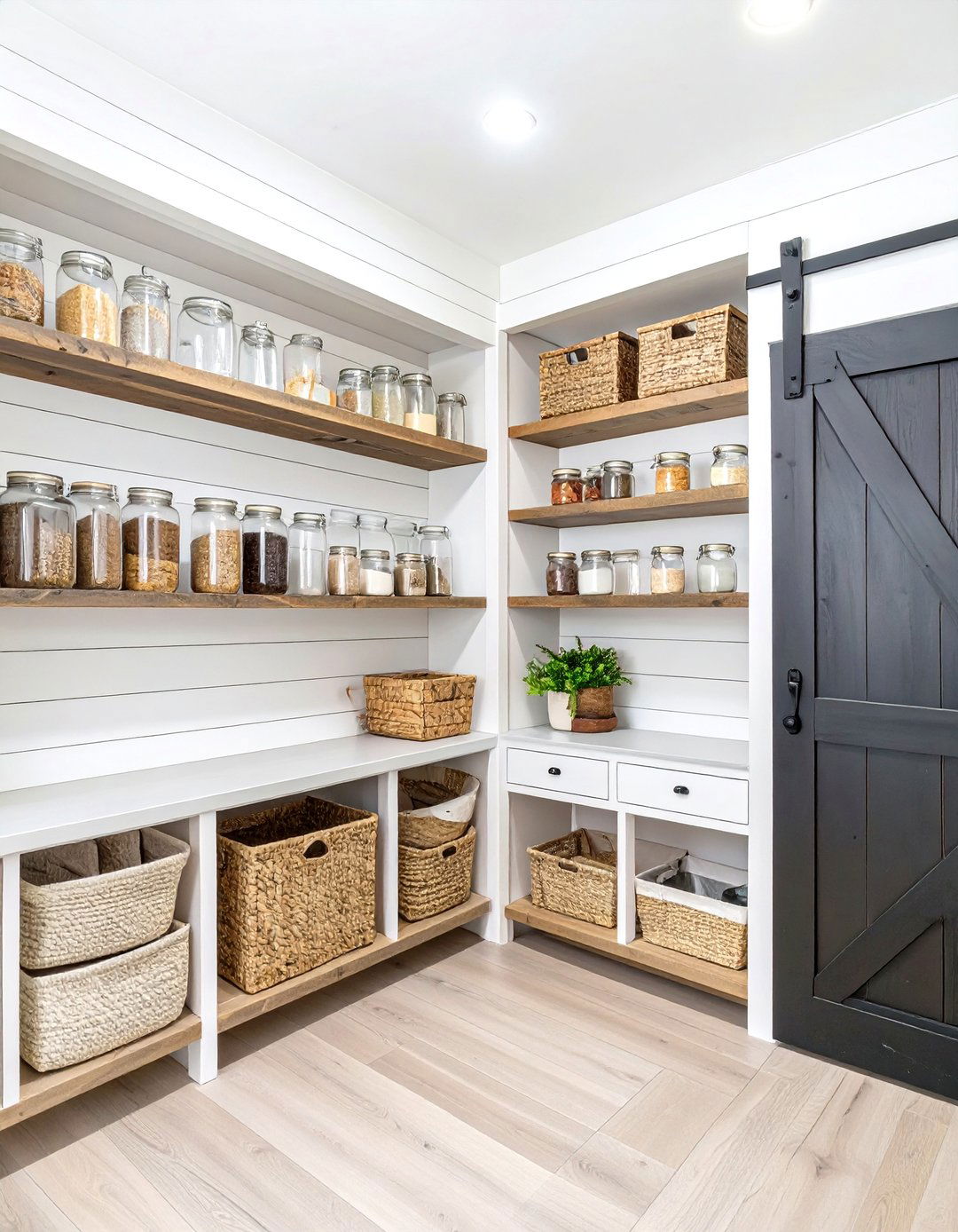 The Farmhouse Corner Pantry - 30 corner pantry ideas