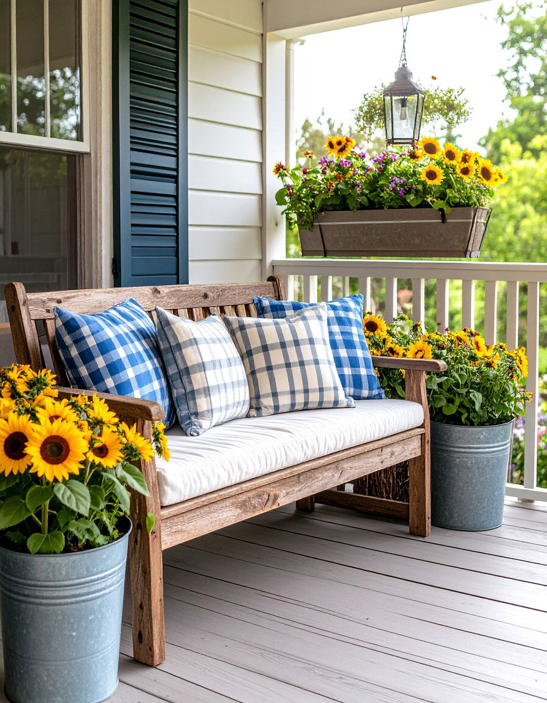 The Farmhouse Country Balcony Garden - 30 ai balcony garden design ideas