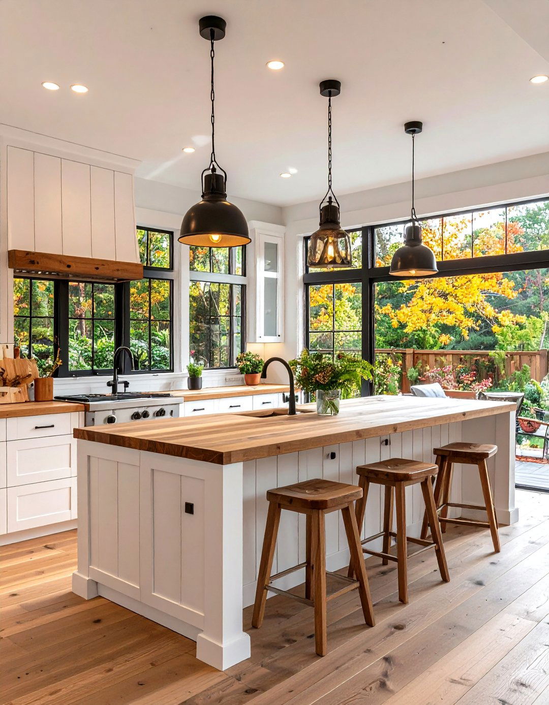 The Farmhouse Country Kitchen - 30 backyard kitchen ideas