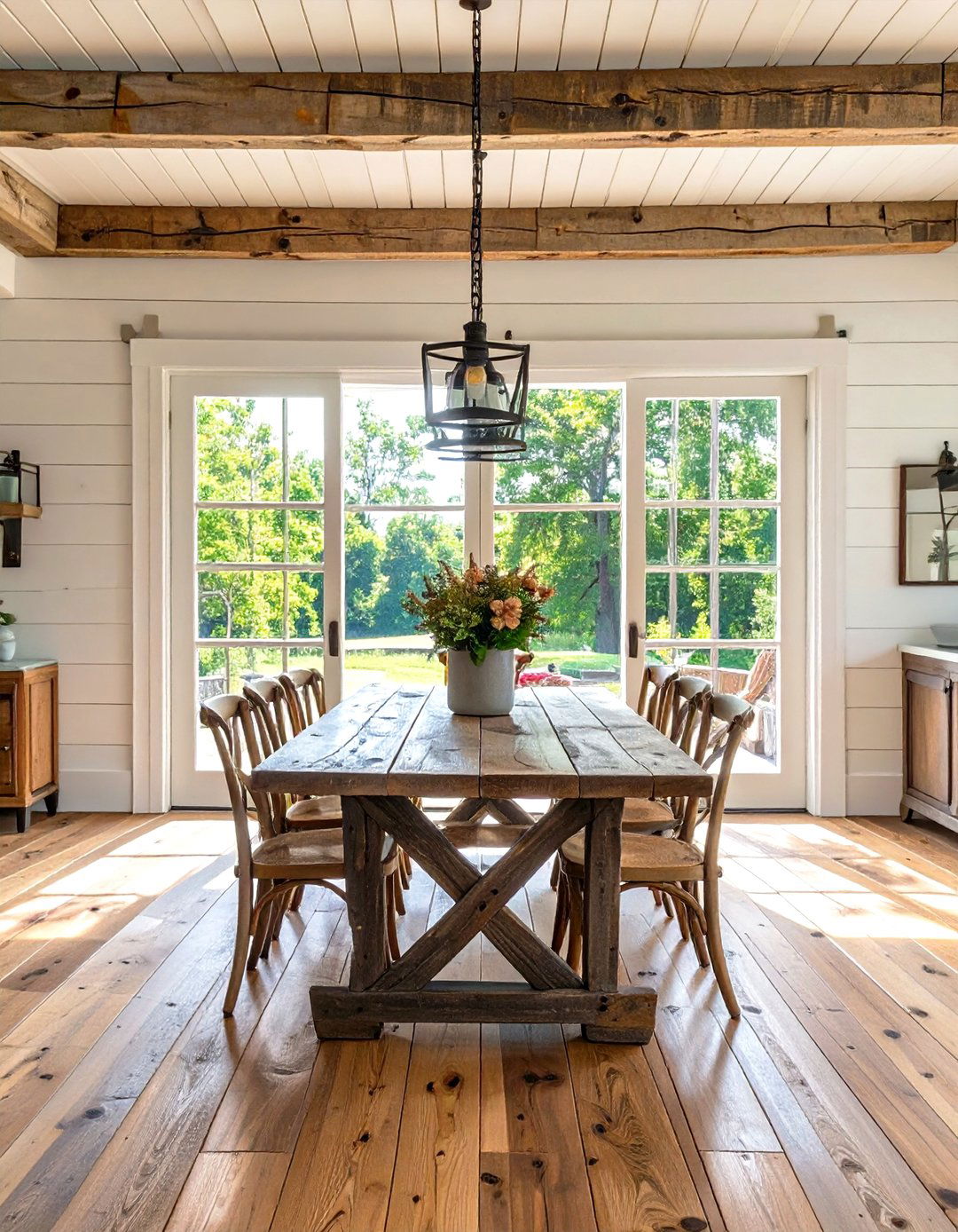 The Farmhouse Dining Room with a View - 30 interior design with natural light ideas