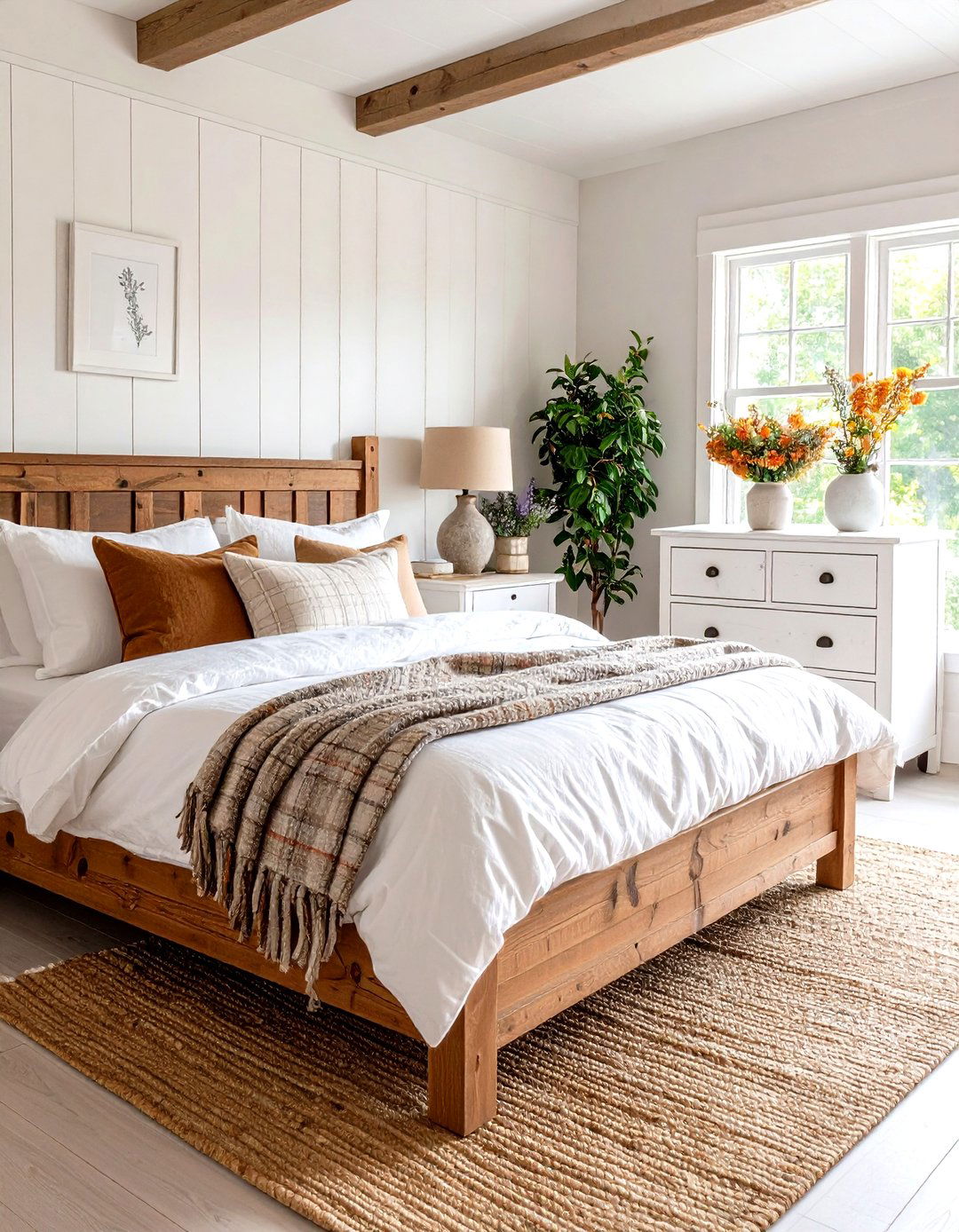 The Farmhouse Earth Bedroom - 30 earthy bedroom ideas