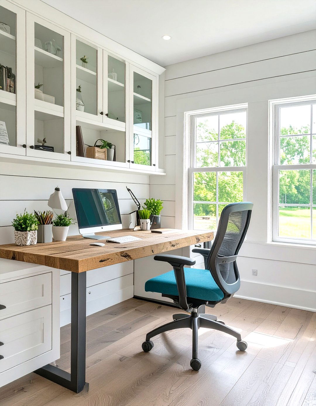 The Farmhouse Home Office - 30 modern farm house design ideas