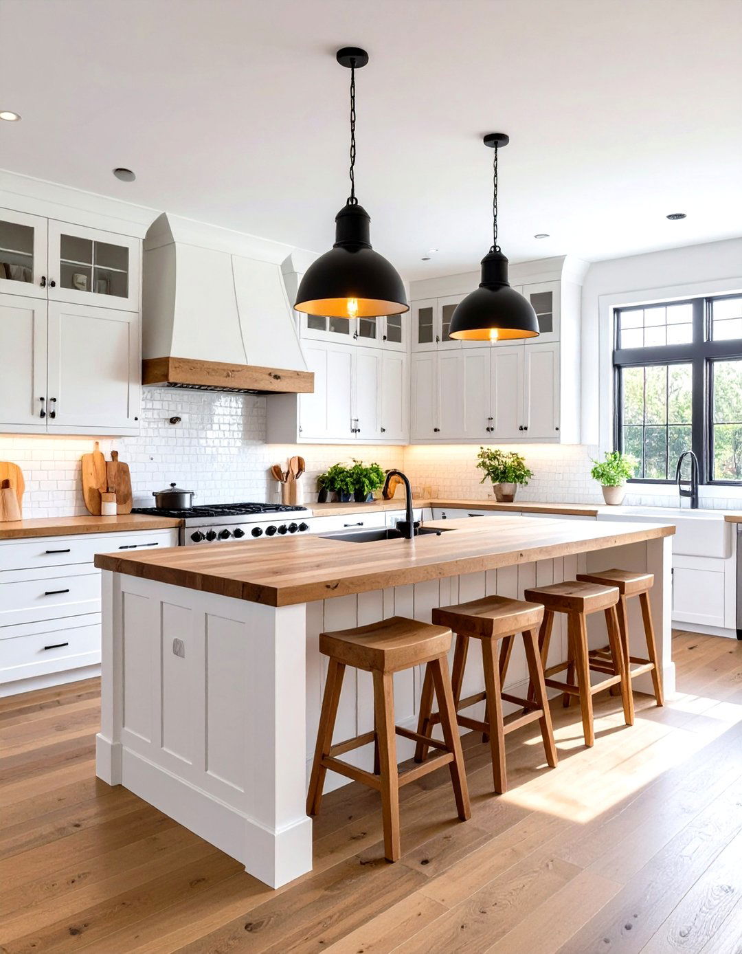 The Farmhouse Kitchen Peninsula Hub - 30 kitchen peninsula ideas