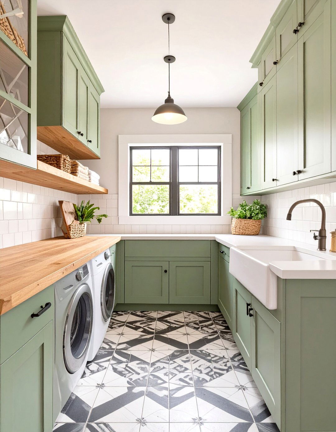 The Farmhouse Laundry Room - 30 modern farm house design ideas