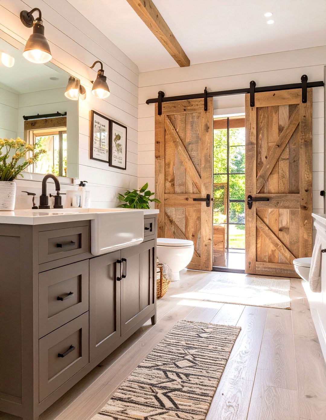 The Farmhouse Modern Bathroom - 30 bathroom decor ideas 2025